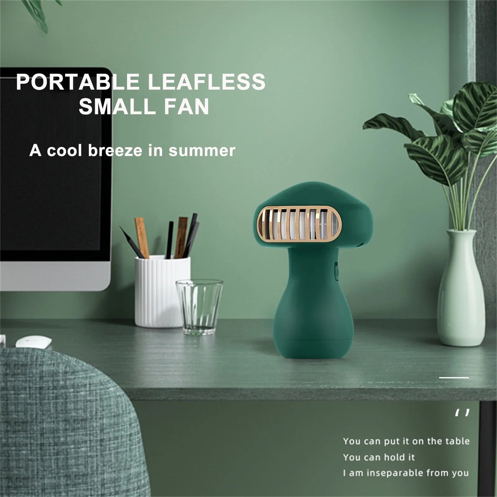 Portable Fan Desk Fan Small Fan Mini Fan Handheld Fan 500Mah Portable Fan Mini Hand Fan Usb Rechargeable Small Personal Fan for Travel Commute Picnic